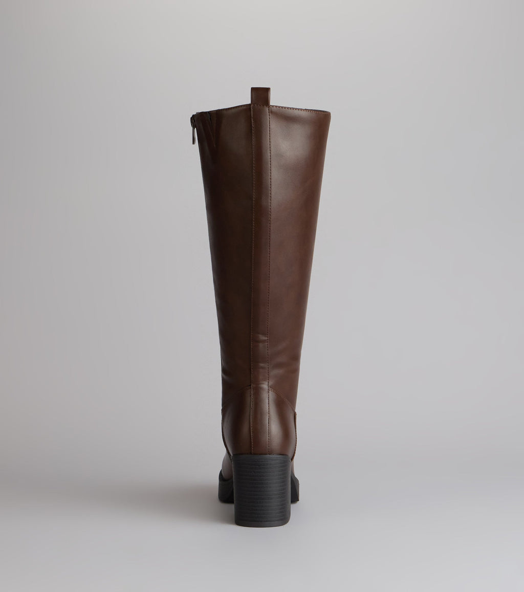 City Edge Wide Calf Platform Boots